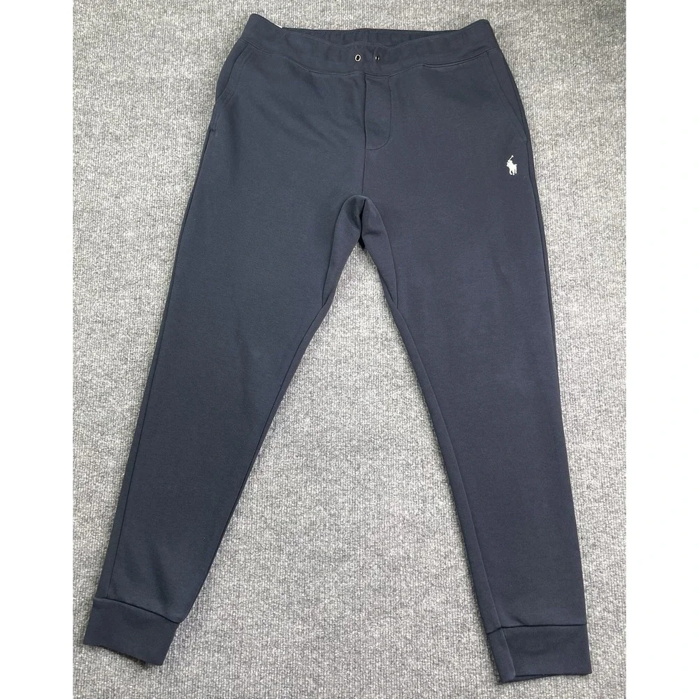 Polo Ralph Lauren Joggers Mens M Navy‎ Blue Performance Athletic Sweatpants